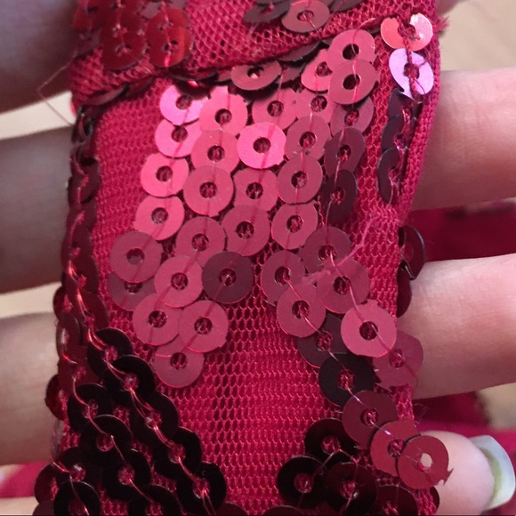 My Michelle Red Sequin Dress - Picture 11 of 12